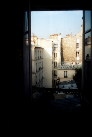 The view from a room just like Jim Morrison's room at l'Hôtel de Médicis in Paris.