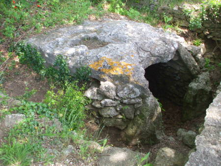Megalithic structure near Ménerbes in Provence in southern France.