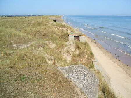 Utah Beach on the Normandy coast in France.