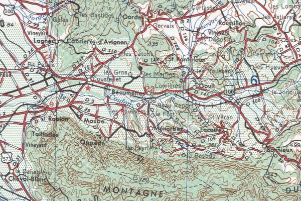 NK-31 map showing Menerbes, France.