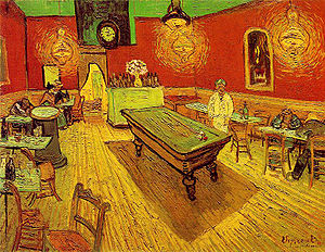 'The Night Cafe', downstairs from Vincent van Gogh's home in Arles.