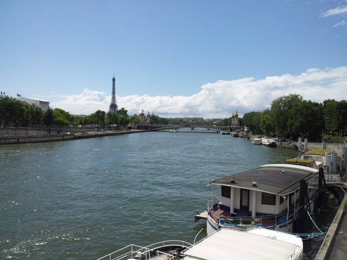 Pont Alexander III over the Seine River in Paris.
