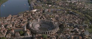 Aerial view of Arles in the movie Ronin.