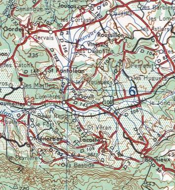 Map NK-31-3 showing Roussillon