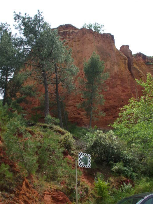 Ochre-filled hills around Roussillon.