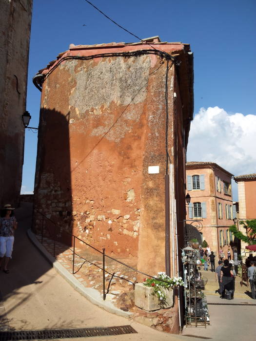 Old buildings in Roussillon.