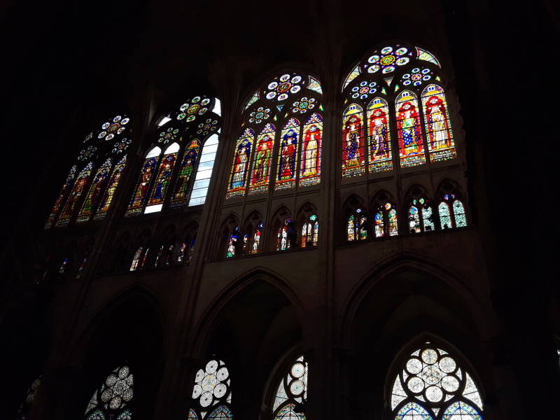 Celestory windows of Basilique Saint-Denis.