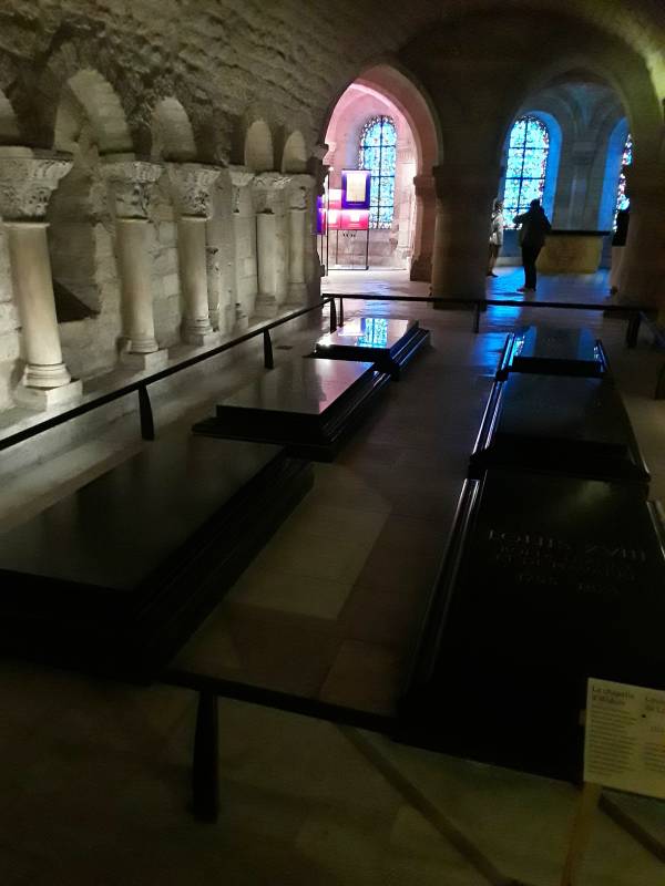 Tombs in the crypt.