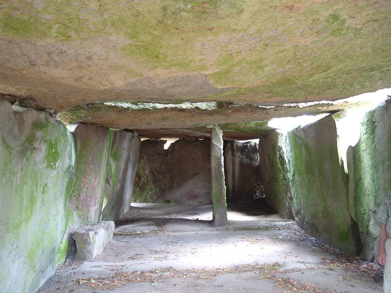 The dolmen of Bagneux, a large megalithic structure on the outskirts of Saumur, France.