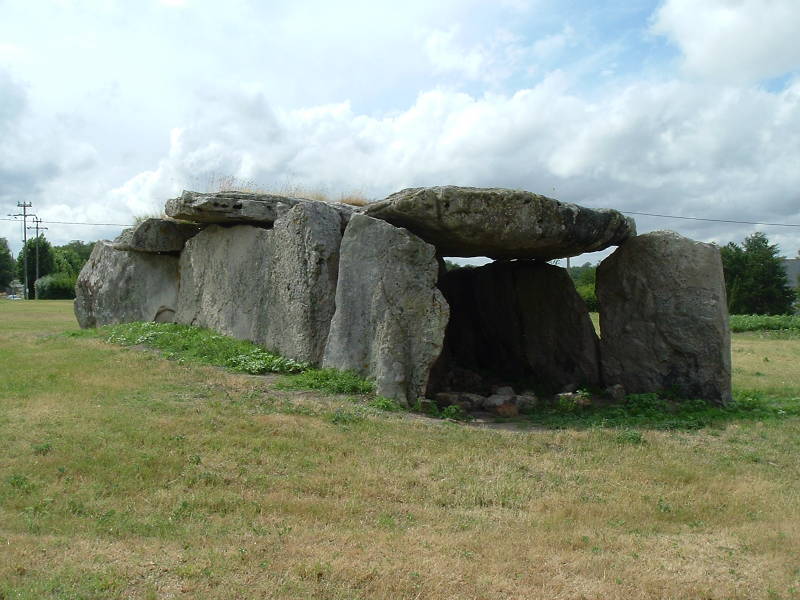 A megalithic structure near Gennes, along the D69 road south of town.