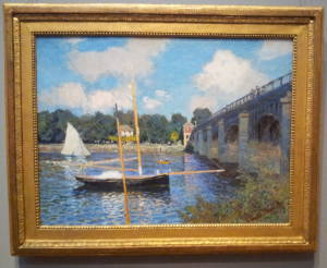 Claude Monet's 'The Bridge at Argenteuil' (1874) at the National Gallery of Art in Washington D.C.