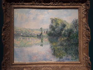 Claude Monet's 'The Seine at Vétheuil' (about 1880) at the Portland Museum of Art, Maine.