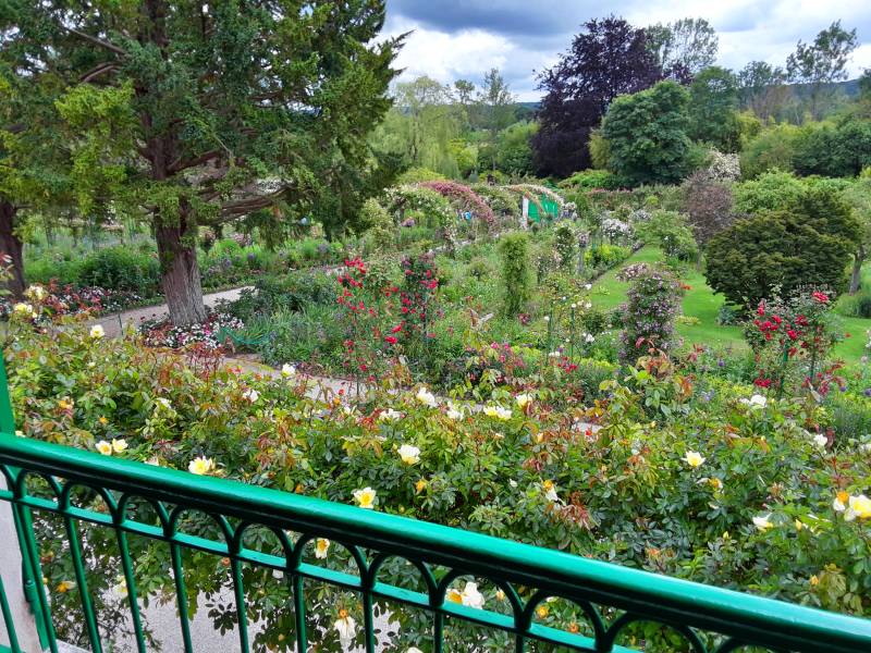 View from Claude Monet's bedroom in his home at Giverny.