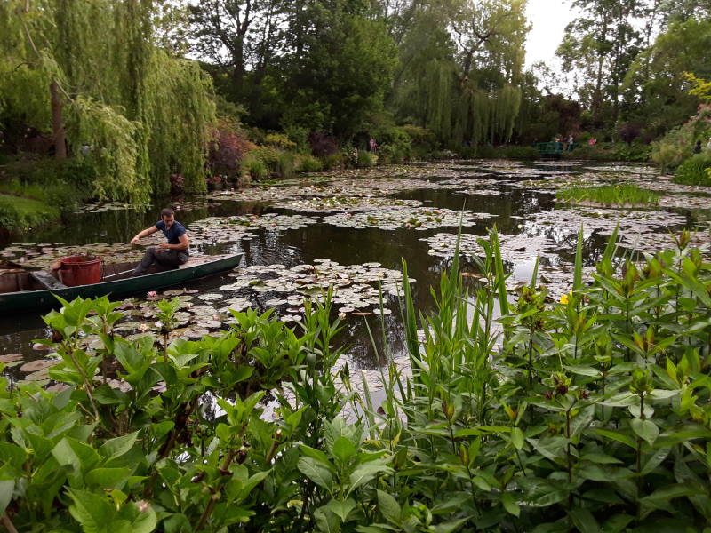 Water garden at Claude Monet's home at Giverny.