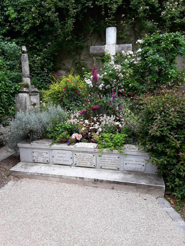 The Monet family grave at Giverny.