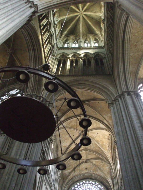 Interior of the Cathédrale Notre-Dame de l'Assomption in Rouen, France.
