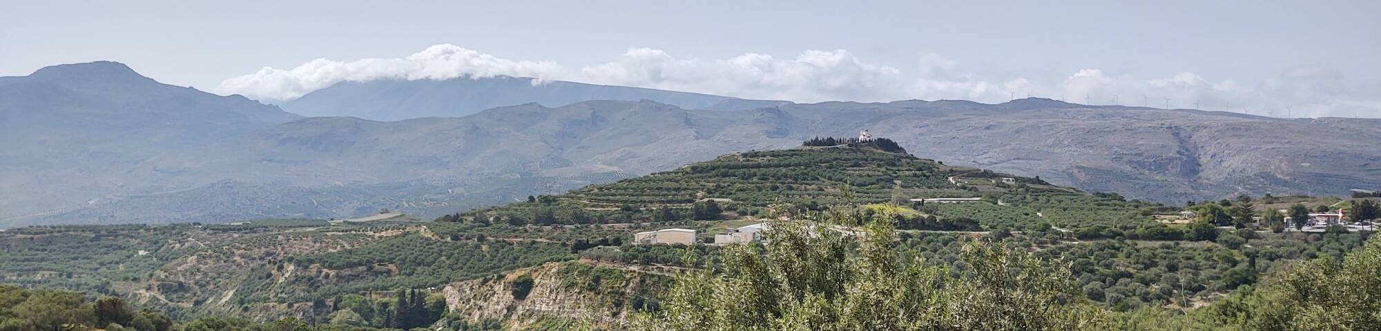 Hilltop church in eastern Crete between Ierapetra and Sitia.