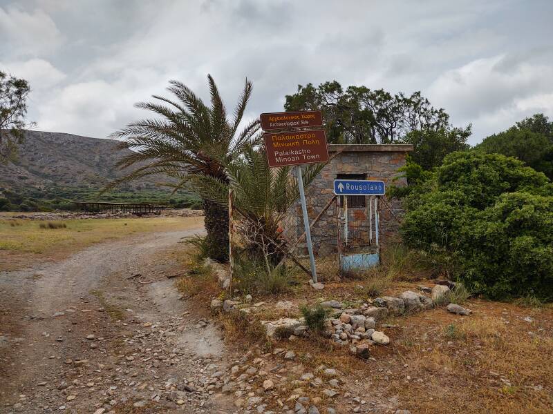 Minoan palace of Roussolakkos near the modern village of Palaikastro in far eastern Crete.