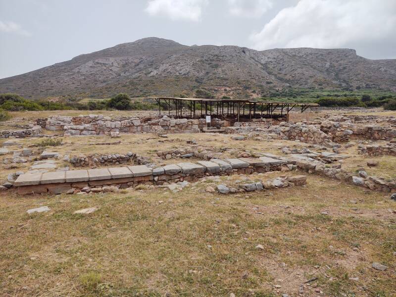 Minoan palace of Roussolakkos near the modern village of Palaikastro in far eastern Crete.