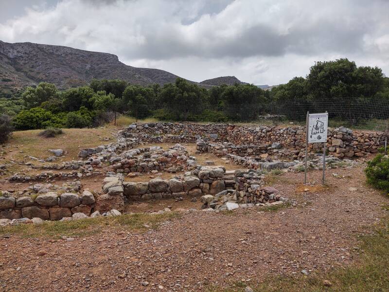 IMAGE: Minoan palace of Roussolakkos near the modern village of Palaikastro in far eastern Crete.