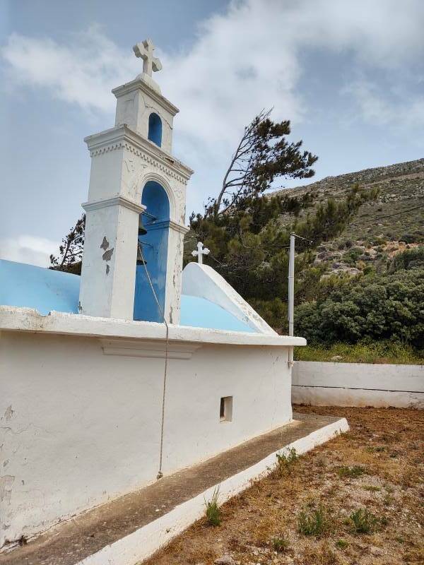 Church at the base of the Troastalos peak sanctuary.