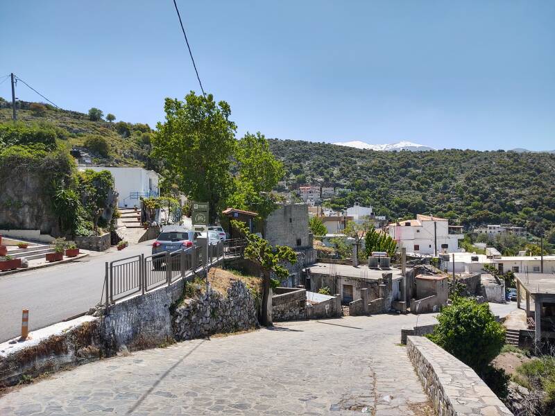 Axos village in Crete.