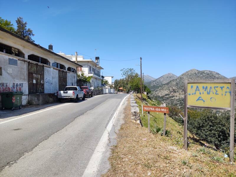 Damasta village in Crete.