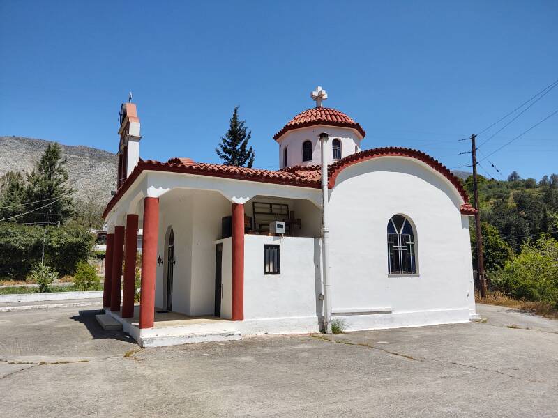 Church near Doxaro village in Crete.