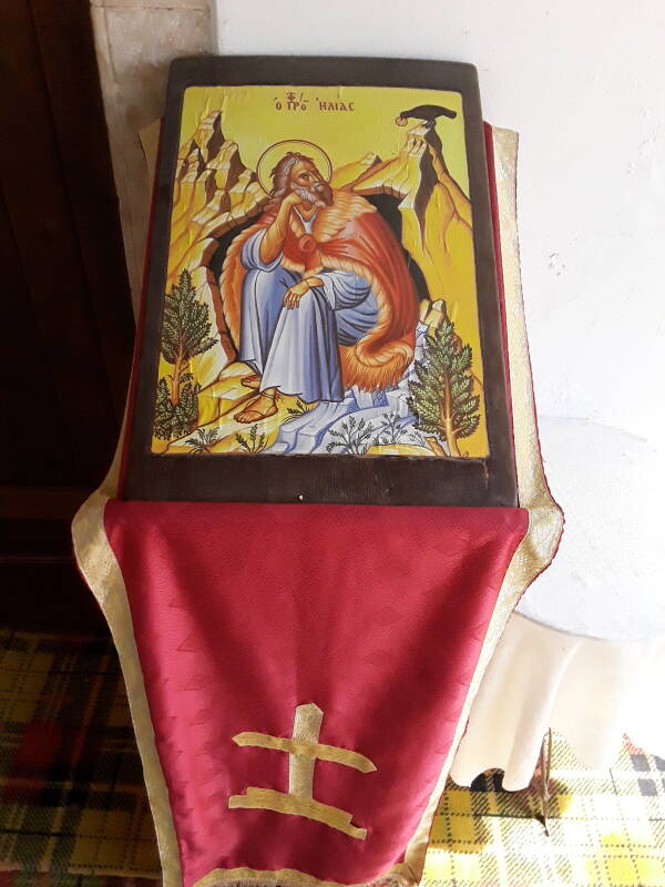 Icon of the Prophet Elijah at the Church of Profitis Ilias at Gournes.