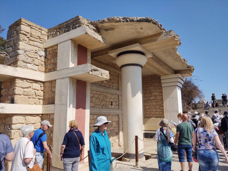 Steel-reinforced concrete structures at Knossos.