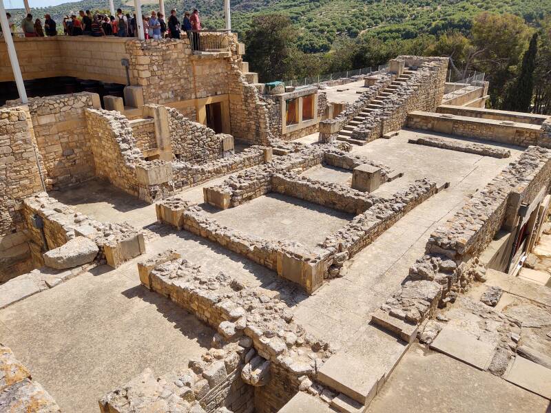 Minoan palace complex at Knossos.