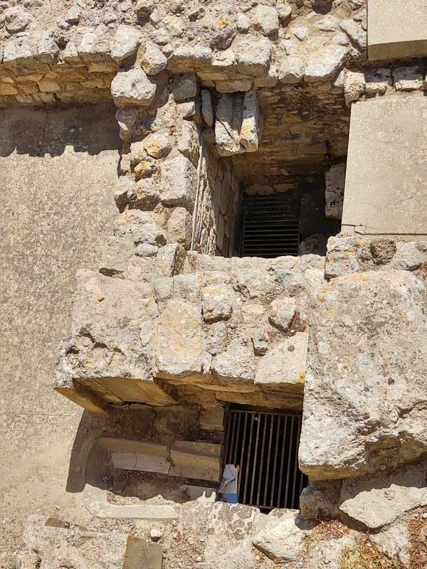 The Queen's toilet at the Minoan palace complex at Knossos.