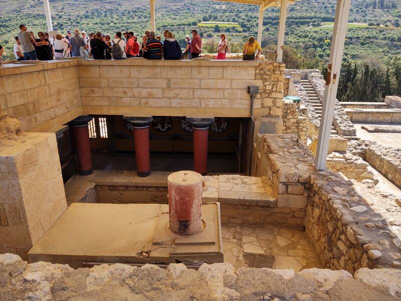 Minoan palace complex at Knossos.