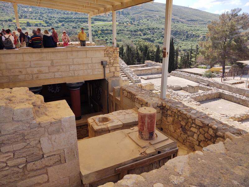 Minoan palace complex at Knossos.