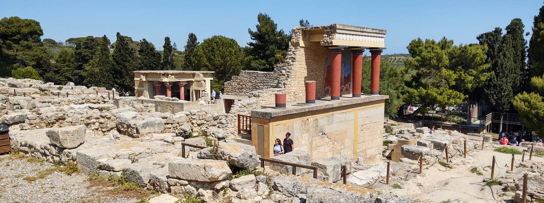 Minoan palace at Knossos.