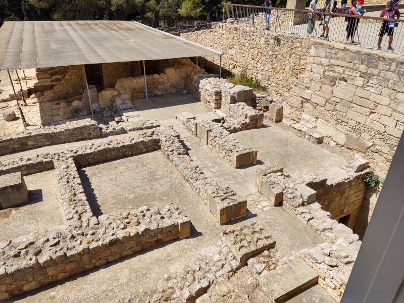 The Queen's toilet at the Minoan palace complex at Knossos.