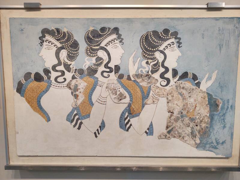 Fragmentary fresco from Knossos.