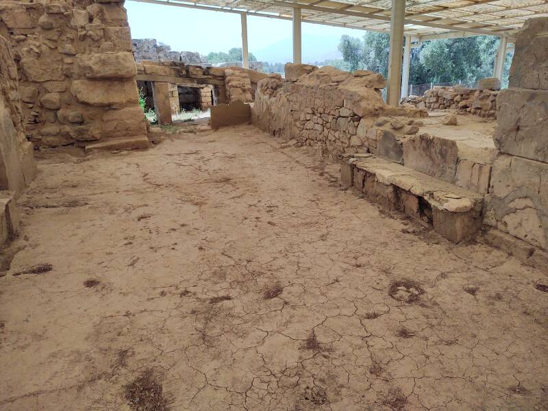 Larger villa at the Minoan settlement of Agia Triada in south-central Crete.