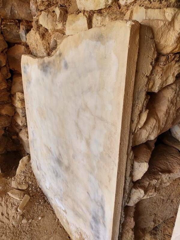 Gypsum panel at the Minoan settlement of Agia Triada in south-central Crete.