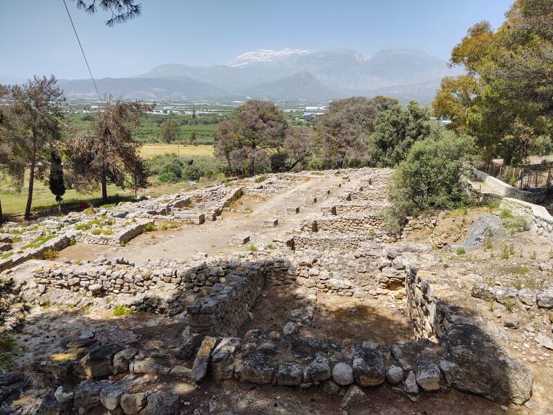 Second villa at the Minoan settlement of Agia Triada in south-central Crete.