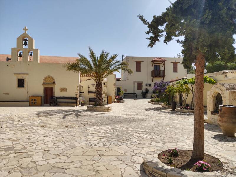 Main courtyard in the Monastery of the Panagia Odigitria