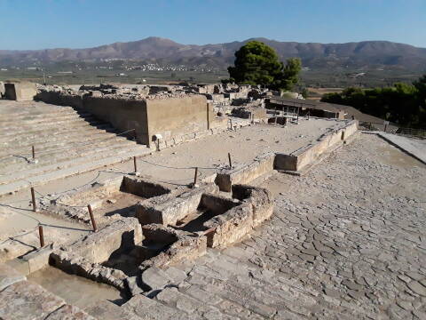 Minoan palace at Phaistos in south-central Crete.