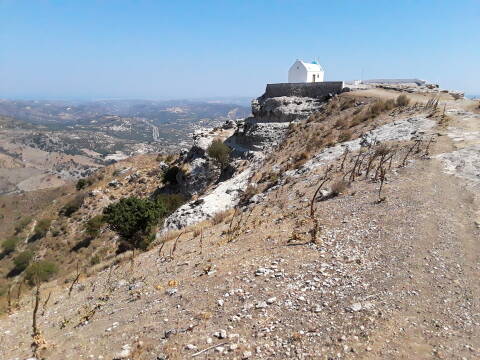 'Church of Agios Panteleimon at ancient Rizinia, a late Minoan peak sanctuary and later Greek acropolis.