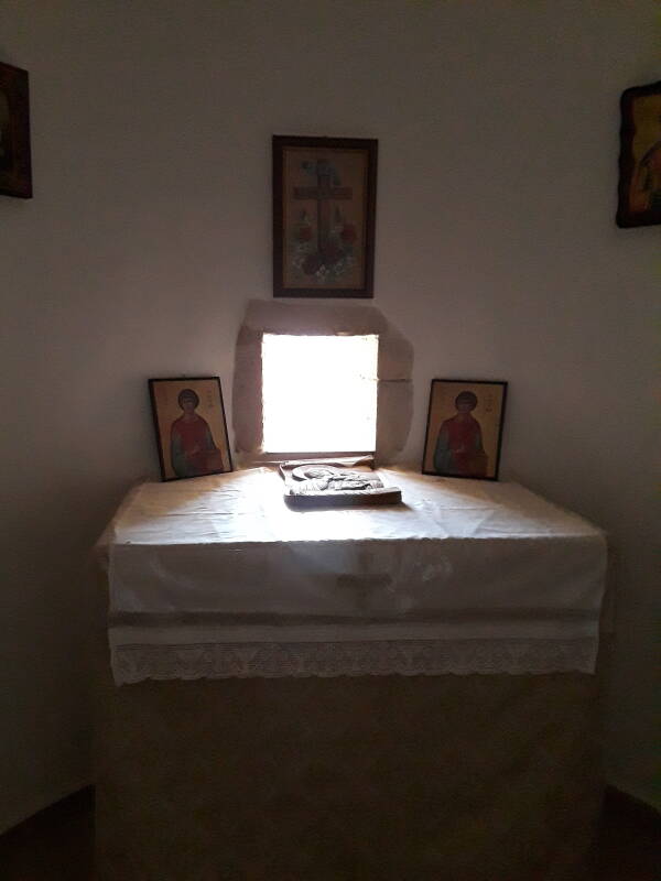 Altar in the church of Saint Panteleimon.