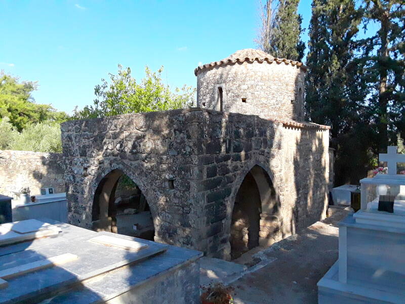 Exterior of Saint Paul church in Agios Ioannis.