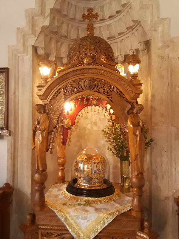Reliquary of Titos in the Church of Agios Titos in Heraklion.