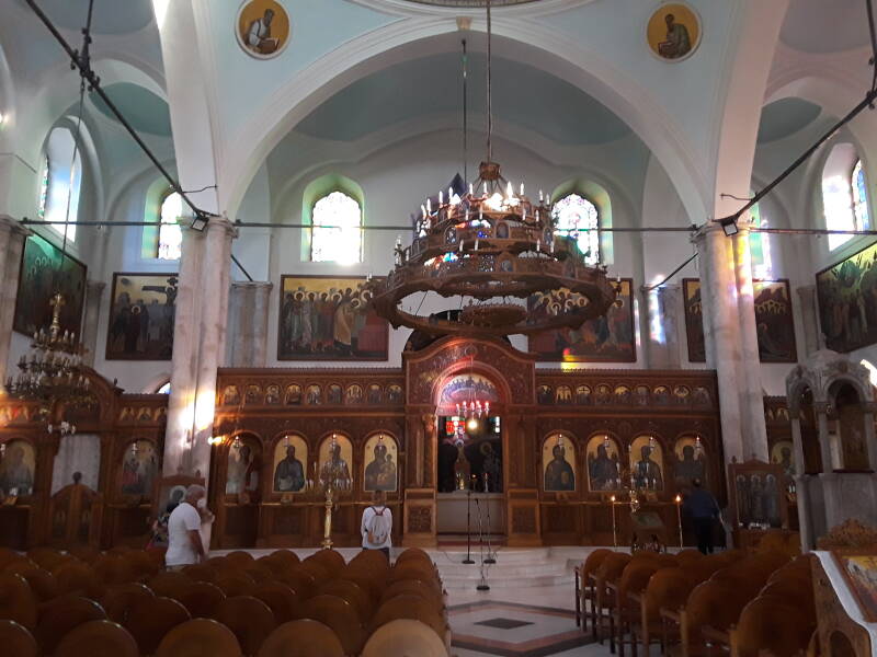 Interior of the Church of Agios Titos in Heraklion.