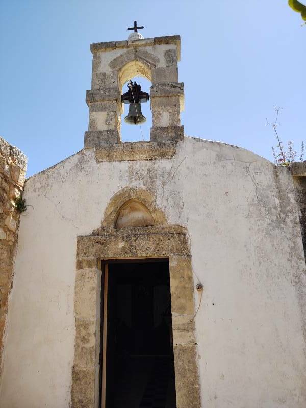 Chapel in a 12th century monastery at the ancient site of Aptera in western Crete, overlooking Souda Bay.