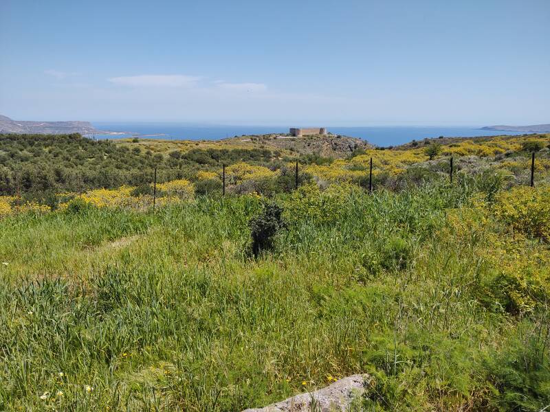 Ottoman fortress at the ancient site of Aptera in western Crete, overlooking Souda Bay.