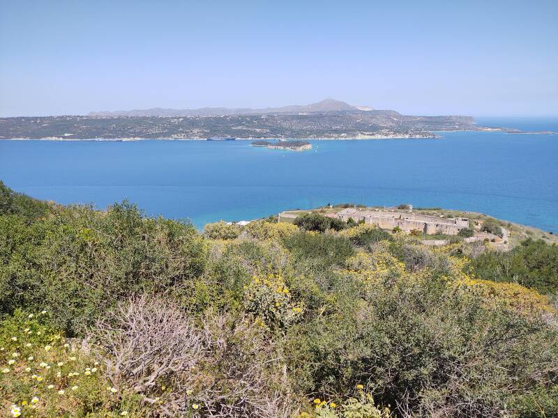 Izzeddin Fortress in western Crete, overlooking Souda Bay.